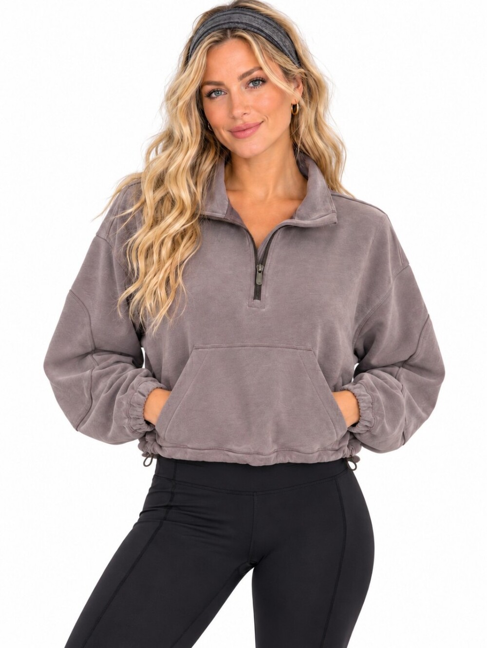 Lululemon Brushed Softstreme Half Zip Pullover Size 14 EUC